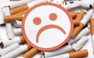 negatieve invloed van sigaretten op de gezondheid